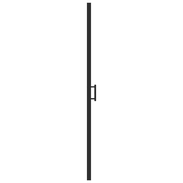 Ușă de duș, 100x178 cm, negru, sticlă securizată semi-mată - WALTI WALTI