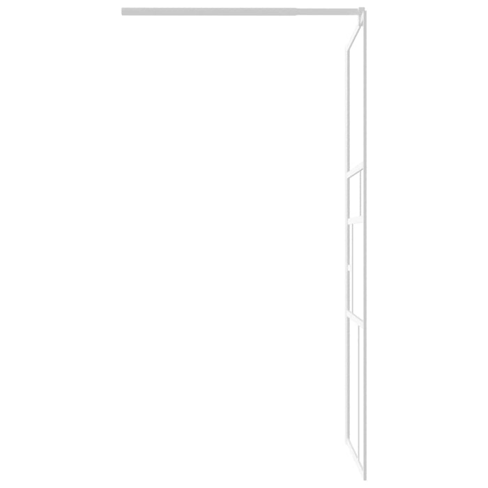Perete cabină duș walk-in alb 90x195 cm sticlă ESG WALTI