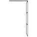 Perete cabină duș walk-in negru 80x195 cm Sticlă ESG semi-mată - WALTI WALTI
