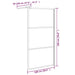 Perete cabină duș walk-in negru 100x195 cm sticlă ESG semi-mată - WALTI WALTI
