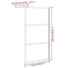 Perete cabină duș walk-in negru 115x195 cm sticlă ESG semi-mată - WALTI WALTI