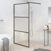 Perete cabină duș walk-in negru 115x195 cm sticlă ESG semi-mată - WALTI WALTI