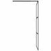 Perete cabină duș walk-in negru 80x195 cm sticlă ESG semi-mată - WALTI WALTI