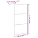 Perete cabină duș walk-in negru 100x195 cm sticlă ESG semi-mată - WALTI WALTI
