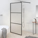 Perete cabină duș walk-in negru 100x195 cm sticlă ESG semi-mată - WALTI WALTI