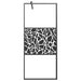 Paravan de duș walk-in negru 80x195 cm sticlă ESG model piatră - WALTI WALTI