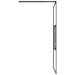 Paravan de duș walk-in negru 80x195 cm sticlă ESG model piatră - WALTI WALTI