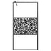 Paravan de duș walk-in negru 100x195 cm sticlă ESG model piatră - WALTI WALTI