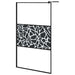 Paravan de duș walk-in negru 115x195 cm sticlă ESG model piatră - WALTI WALTI