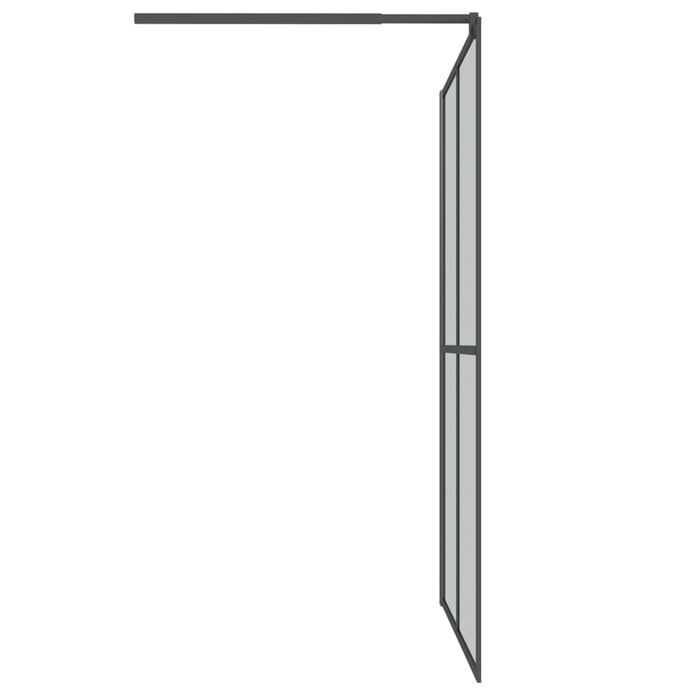 Paravan duș walk-in, 140x195 cm, sticlă securizată închis WALTI