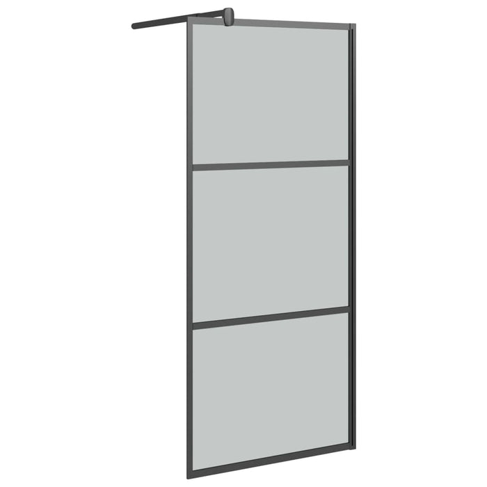 Paravan de duș walk-in 80x195 cm sticlă ESG închisă negru - WALTI WALTI