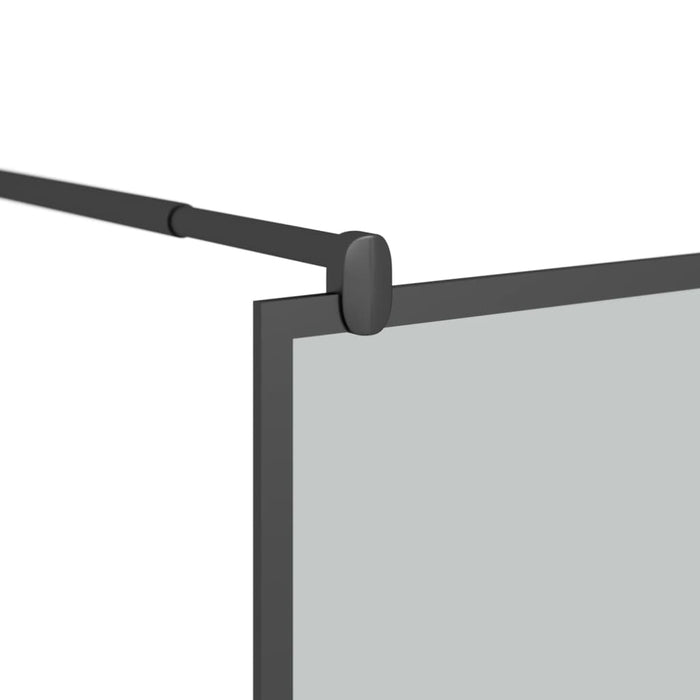 Paravan de duș walk-in 80x195 cm sticlă ESG închisă negru - WALTI WALTI