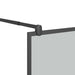 Paravan de duș walk-in 80x195 cm sticlă ESG închisă negru - WALTI WALTI