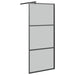Paravan duș walk-in negru 90x195 cm sticlă ESG culoare închisă - WALTI WALTI