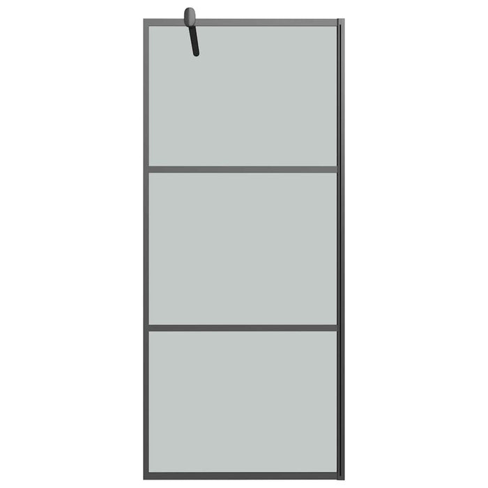 Paravan duș walk-in negru 90x195 cm sticlă ESG culoare închisă - WALTI WALTI