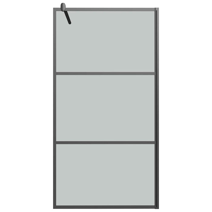 Paravan duș walk-in negru 100x195 cm sticlă ESG culoare închisă - WALTI WALTI