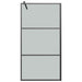 Paravan duș walk-in negru 100x195 cm sticlă ESG culoare închisă - WALTI WALTI