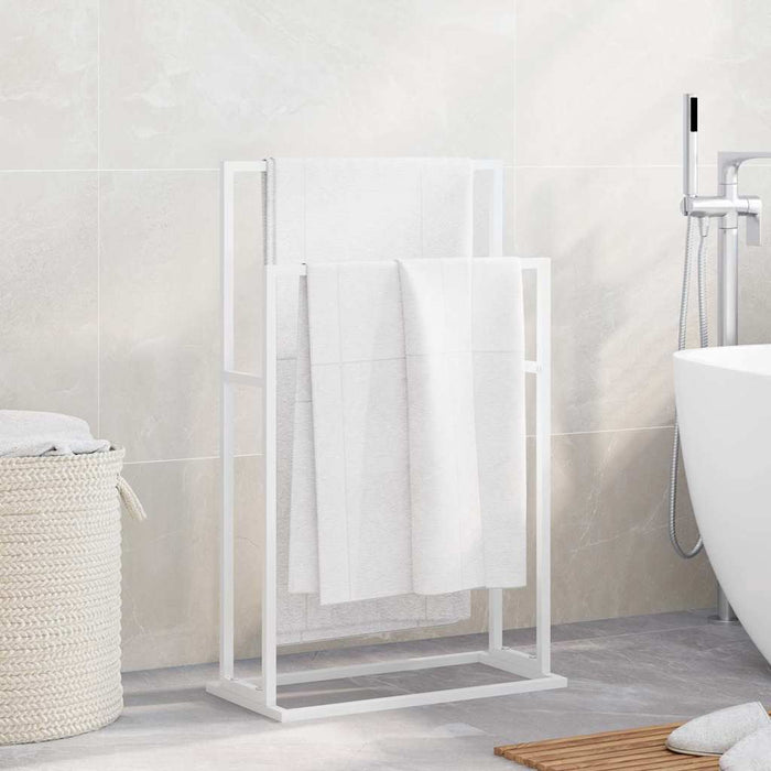 Suport de prosoape autonom, alb, 48x24x78,5 cm, fier - WALTI WALTI