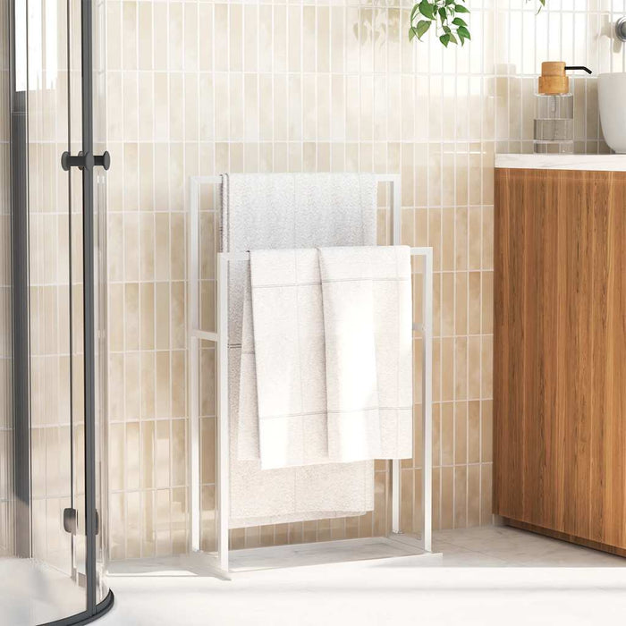 Suport de prosoape autonom, alb, 48x24x78,5 cm, fier - WALTI WALTI