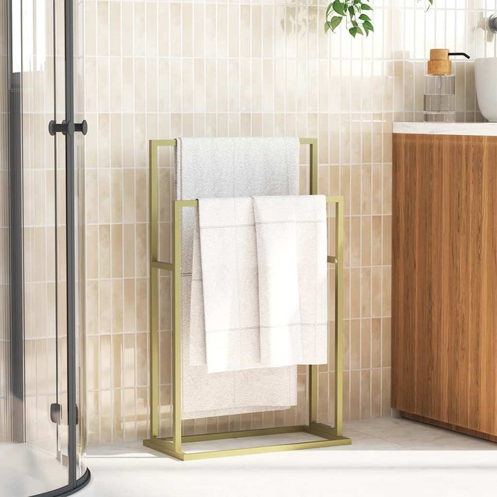 Suport de prosoape autonom, auriu, 48x24x78,5 cm, fier - WALTI WALTI