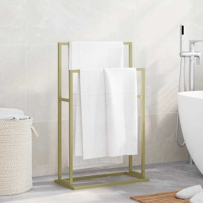 Suport de prosoape autonom, auriu, 48x24x78,5 cm, fier - WALTI WALTI