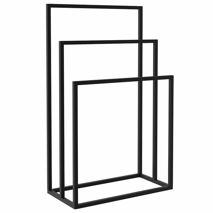 Suport de prosoape autonom, negru, 48x24x79 cm, fier - WALTI WALTI