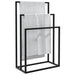 Suport de prosoape autonom, negru, 48x24x79 cm, fier - WALTI WALTI