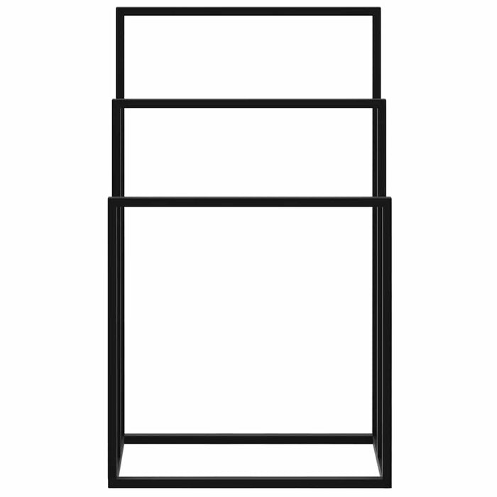 Suport de prosoape autonom, negru, 48x24x79 cm, fier - WALTI WALTI