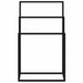 Suport de prosoape autonom, negru, 48x24x79 cm, fier - WALTI WALTI