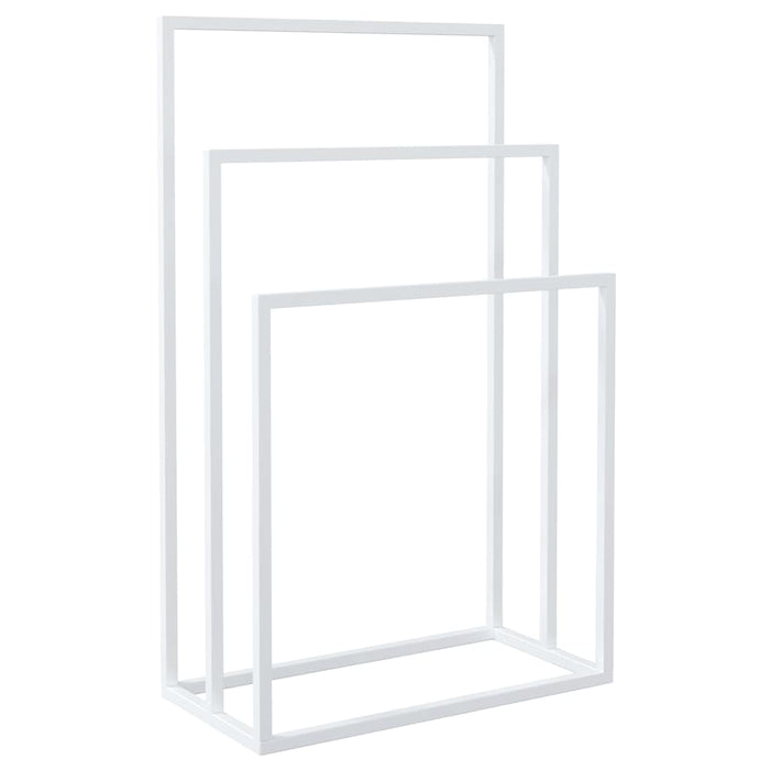 Suport de prosoape autonom, alb, 48x24x79 cm, fier - WALTI WALTI