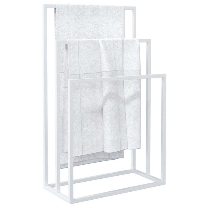 Suport de prosoape autonom, alb, 48x24x79 cm, fier - WALTI WALTI