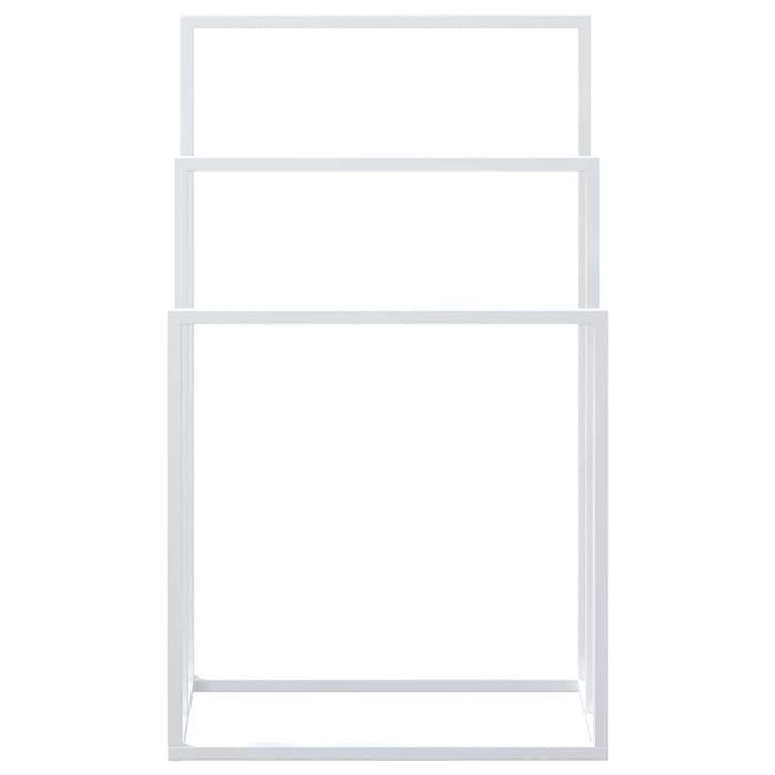 Suport de prosoape autonom, alb, 48x24x79 cm, fier - WALTI WALTI