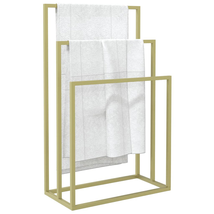 Suport de prosoape autonom, auriu, 48x24x79 cm, fier - WALTI WALTI