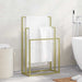 Suport de prosoape autonom, auriu, 48x24x79 cm, fier - WALTI WALTI
