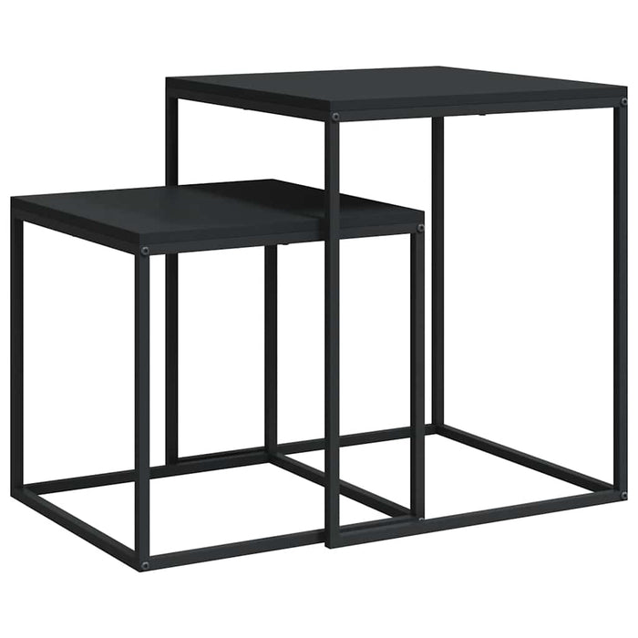 Set măsuțe de cafea, 2 buc., lemn prelucrat și metal - WALTI WALTI