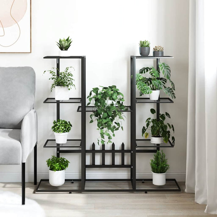 Suport pentru flori, 94,5x25x89 cm, negru, fier - WALTI WALTI