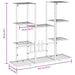 Suport pentru flori, 94,5x25x89 cm, alb, fier - WALTI WALTI