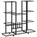Suport pentru flori cu roți, 94,5x24,5x91,5 cm, negru, fier - WALTI WALTI