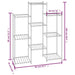 Suport pentru flori, 83x25x100 cm, negru, fier - WALTI WALTI