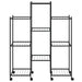 Suport pentru flori cu roți, 83x25x103,5 cm, negru, fier - WALTI WALTI