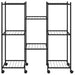 Suport pentru flori cu roți, 83x25x83,5 cm, negru, fier - WALTI WALTI