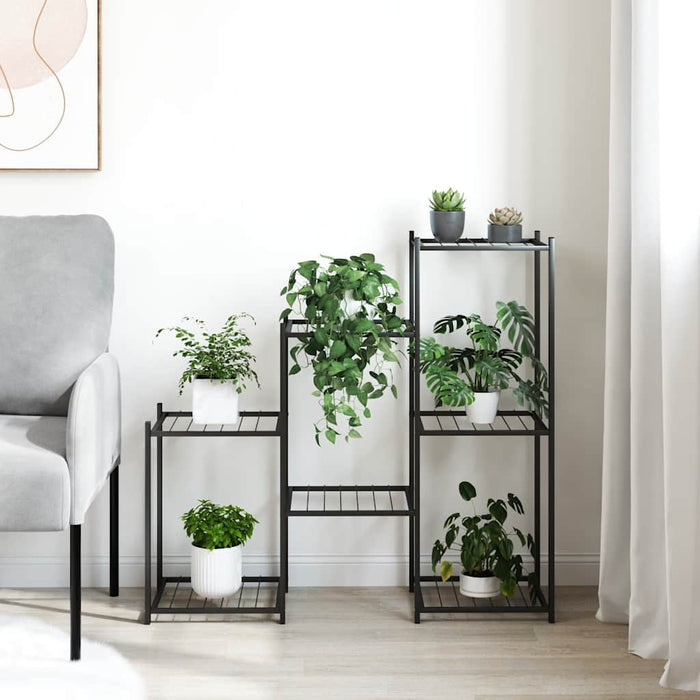 Suport pentru flori, 83x25x80 cm, negru, fier - WALTI WALTI