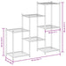 Suport pentru flori, 83x25x80 cm, negru, fier - WALTI WALTI