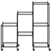 Suport pentru flori cu roți, 83x25x83,5 cm, negru, fier - WALTI WALTI