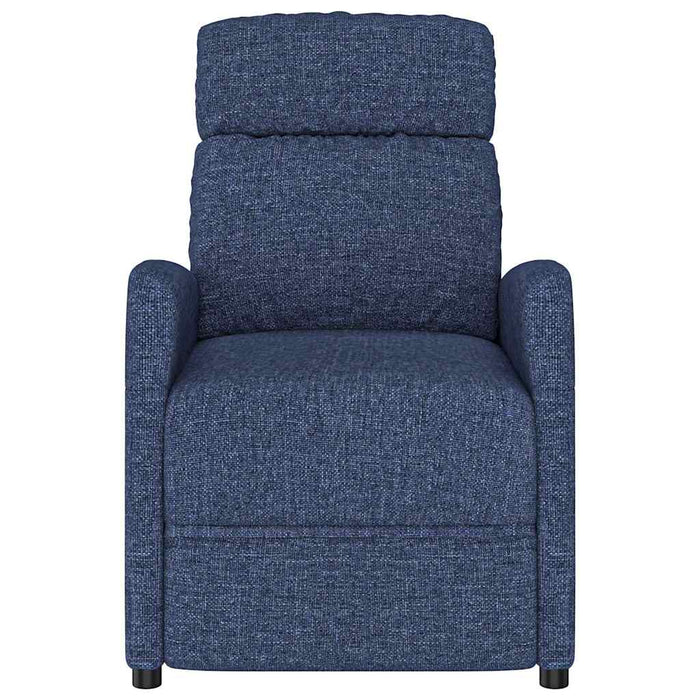 Fotoliu rabatabil electric, albastru, material textil WALTI