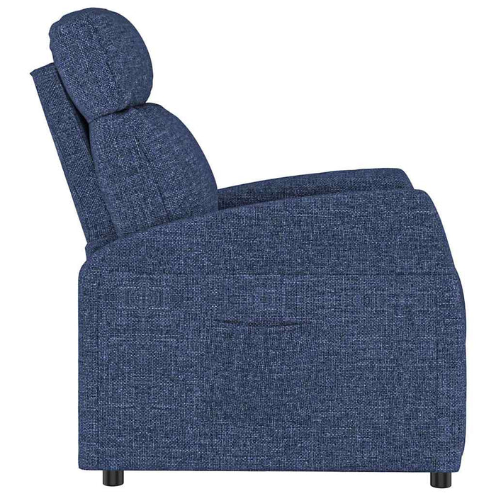Fotoliu rabatabil electric, albastru, material textil WALTI