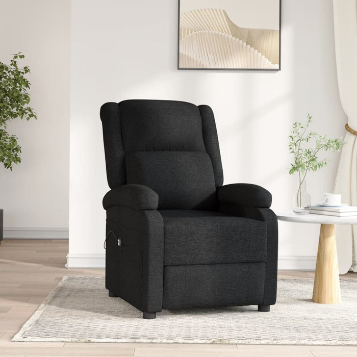 Fotoliu rabatabil electric, negru, material textil - WALTI WALTI