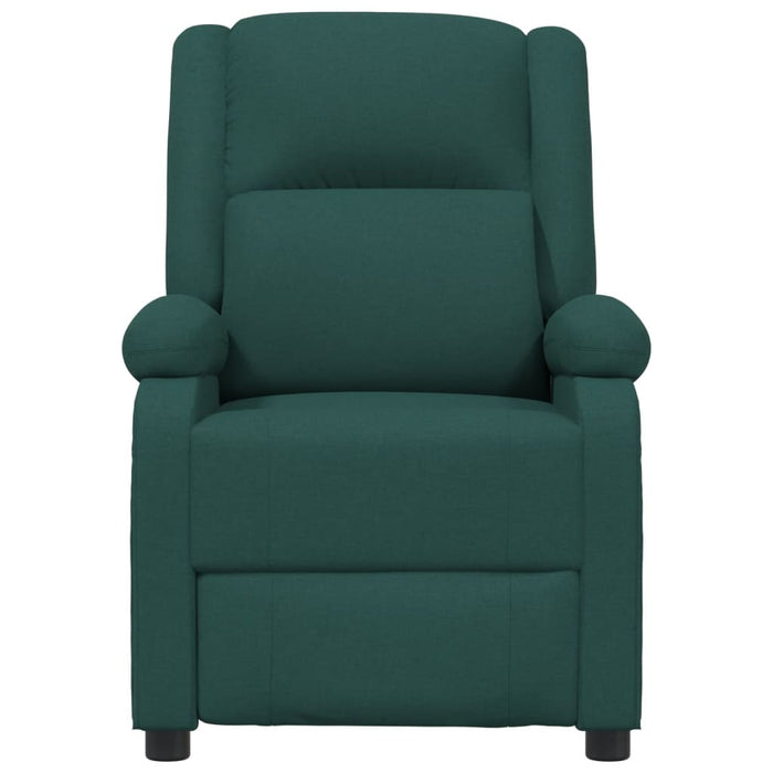 Fotoliu rabatabil electric, verde închis, material textil - WALTI WALTI