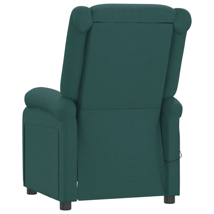 Fotoliu rabatabil electric, verde închis, material textil - WALTI WALTI