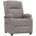 Fotoliu rabatabil electric, gri taupe, material textil - WALTI WALTI